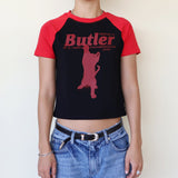 キャットバトラーラグランクロップTシャツ