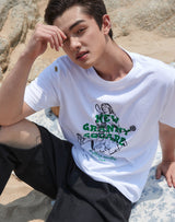 グランマ プリント レギュラー Tシャツ / GRANDMA PRINTED REGULAR FIT T-SHIRT GREEN