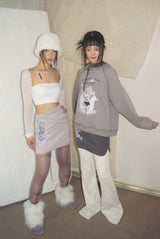 ハクオリエンタルスウェットシャツ / haku oriental sweat shirt [warm gray]