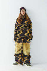 ウェーブフリースプルオーバー / BSR2223FWPO002 ZGZG WAVE FLEECE PULLOVER GOLD BLACK