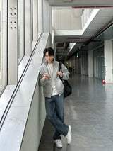 トッドオーバーサイズフィットコンポジットペーパーハイネックジップアップ / Todd Oversized Fit Composite Paper High-Neck Zip-Up (4color)