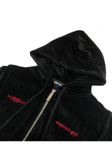 ベルベットフレームフーディージップアップ  / Velvet Flame Hoodie Zip-up (4168719106166)
