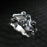 ローリングLシルバーリング / RollingL silver ring (4596238483574)