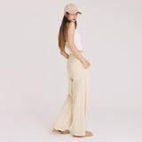 ツータックコットンワイドパンツ / TWOTUCK COTTON WIDE PANTS (YELLOW)