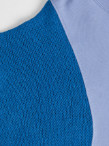 Knit Block Cut out hood t-shirts (BL)