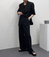 タップリネンステッチ半袖ジャケット / TAP Linen Stitch Short-Sleeved Jacket