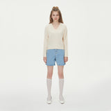 V NECK CABLE CROP KNIT_IVORY (6612843724918)