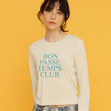 パッセテンプスロングスリーブTシャツ / PASSE TEMPS LONG SLEEVE TEE_LIME