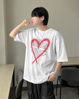 ハートグラフィックTシャツ / Heart graphic T-shirt