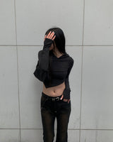 Hood oval knit 