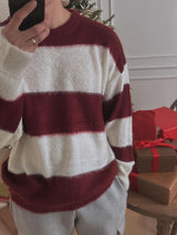 ASCLO Mohair Brush Border Knit (5color)
