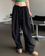 (UNISEX) サイドピンタックナイロンパンツ