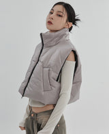 （UNISEX）グルークロップベストダウン