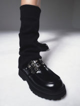 Biker Platform loafer black