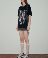 サイレントディスコオーバーサイズトップ / SILENT DISCO OVERSIZED TOP (BLACK)