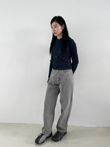 Slit puff point pants