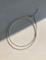[92.5silver] mix pearl necklace