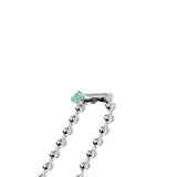 ハートネックレス / Heart&Square surgical necklace (handmade) (4624883581046)