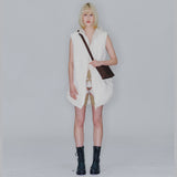 Lightweight Crossbody Bag (Brown)