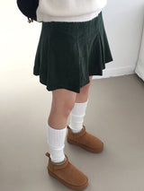 Belan golden pleated mini skirt