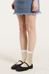 ニュートロフラワーソックス / [3 PAIRS 1 SET] NEWTRO FLOWER SOCKS