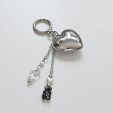 ハートハリボキーリング / Heart Haribo keyring (Black)
