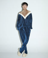 ベルベットトレーニングジップアップトップ  / velvet training zip-up top - NAVY (4193662042230)