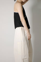 ブラックラインスリーブレスブラウス / black line sleeveless blouse