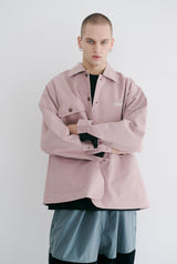 ロゴカラーコットンベーシックジャケット/BSR2223FWJK064 LOGO COLLAR COTTON BASIC JACKET INDYPINK