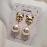 ビッグパールピアス / Melbie The Cat Series - Big Pearl Piercing (Gold ver.)