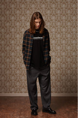 Loose-fit check shirts - Darkgreen (4622121599094)