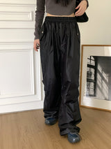 Tissue Coated Parachute Two Way Jogger Wide Pants