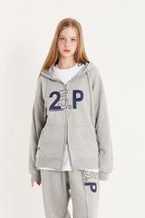 センスロゴフ―ドジップアップ/25P SENSE LOGO HOOD ZIP UP_GRAY