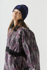 ベターザンツイストアノラックシャツ / BSR2223FWJK099 BETTER THAN TWIST ANORAK SHIRT PURPLE NAVY