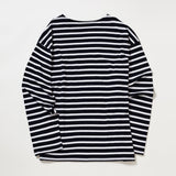 スモールロゴストライプロングスリーブTシャツ / SMALL LOGO STRIPE LONG SLEEVE T-SHIRT_NAVY