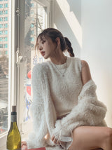 ルマンソフトモヘアカーディガンset
