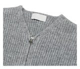 LMN Leo Two Way Drop Round Knit Cardigan (4 colors)