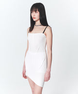 ローエッヂミニドレス/Raw Edge Mini Dress White