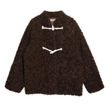 Ankara tteokbokki fleece coat