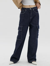 ダイイングカーゴドウデニムパンツ/Dyeing X Cargo dough Denim Pants (2color)