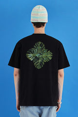 ロゴリーフTシャツ/ブラック