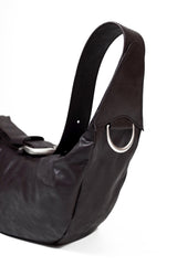 H型バックルバナナレザーバッグ / H-Buckle Banana Leather Bag (brown)