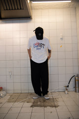 バギーコットンパンツ/MBSRCOPT132 MID90 BAGGY COTTON PANTS BLACK