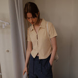フィッティドテリーシャツ / FITTED TERRY SHIRT_YELLOW