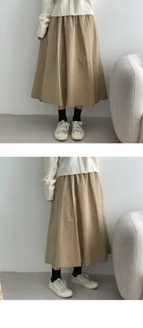 バンディングフレアスカート / banding flare skirt