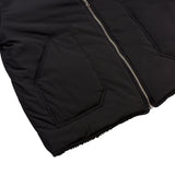 [UNISEX] Reversible Padded Cardigan Coat (Black) (6656652771446)
