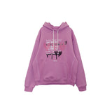 Love Yourself Sweat Hoodie / Cassis Pink