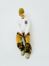 ビッグロゴカラーバーシティジャケット/BSR2223FWJK025 BIG LOGO COLLAR VARSITY JACKET CREAM