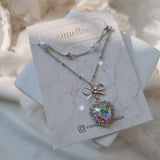  Rainbow Heart Princess Necklace (Jung Wooyeon, Rocket Punch Sohee Necklace)