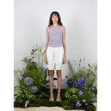 リネンホルターニットトップ / LINEN HALTER KNIT TOP - PURPLE